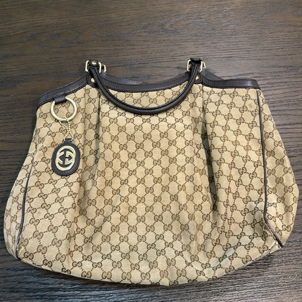 Gucci Sukey Large Tote Brown Bag